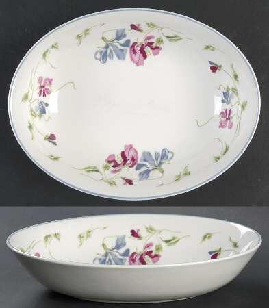 Amethyst 9" Oval Vegetable Bowl
