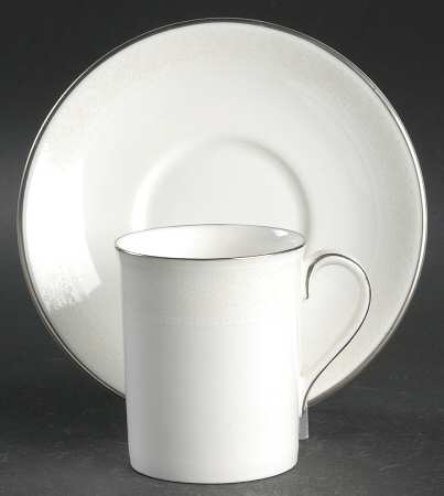 Amulet Flat Demitasse Cup & Saucer Set