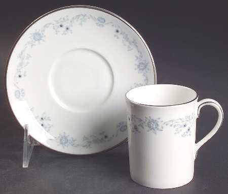 Angelique Flat Demitasse Cup & Saucer Set