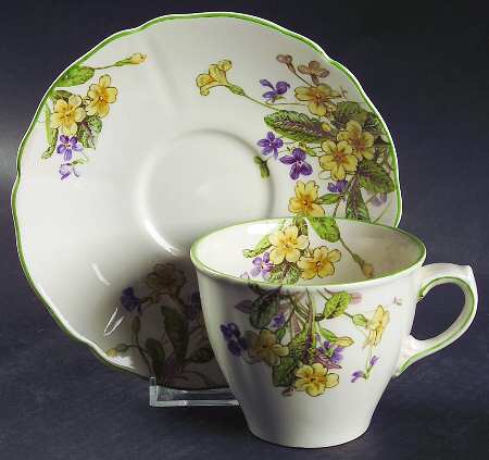 April Flat Cup & Saucer Set