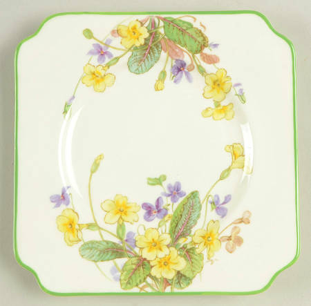 April Square Bread & Butter Plate