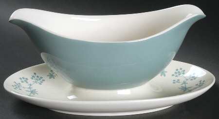 April Showers Gravy Boat with Attached Underplate