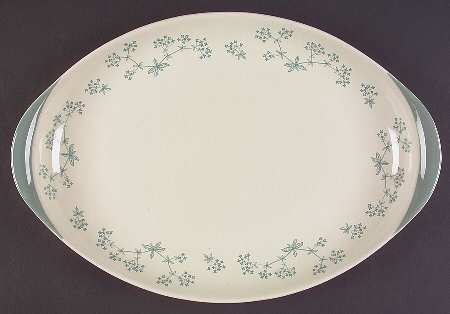 April Showers 17" Oval Serving Platter