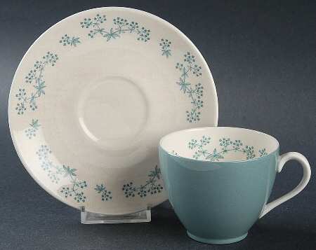 April Showers Flat Cup & Saucer Set