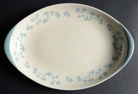 April Showers 12" Oval Serving Platter