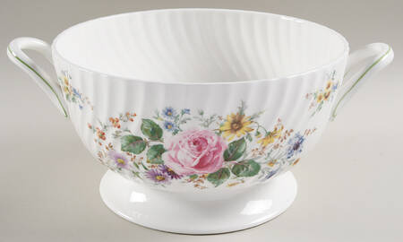 Arcadia (New, Smooth, Brown Green Backstamp) Tureen No Lid