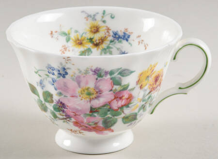 Arcadia (New, Smooth, Brown Green Backstamp) Footed Cup