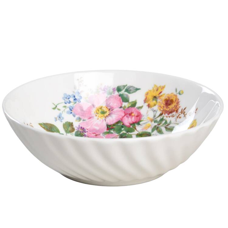 Arcadia (New, Smooth, Brown Green Backstamp) Fruit/Dessert (Sauce) Bowl