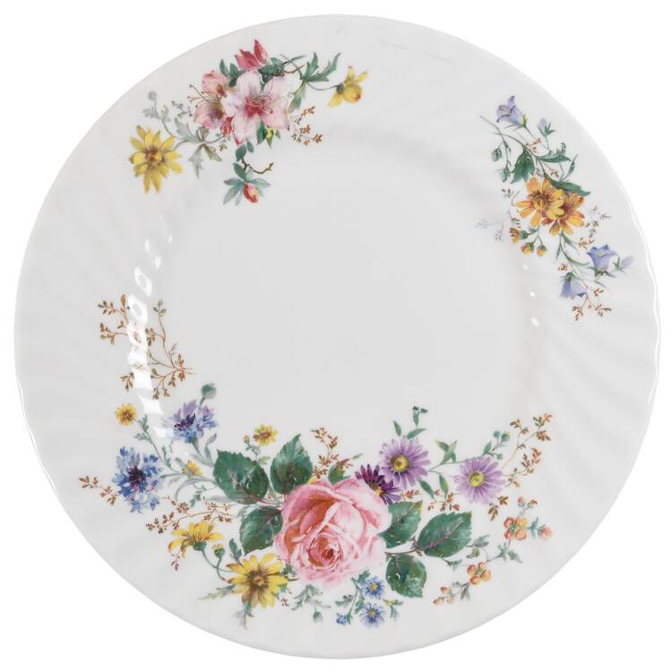 Arcadia (New, Smooth, Brown Green Backstamp) Dinner Plate