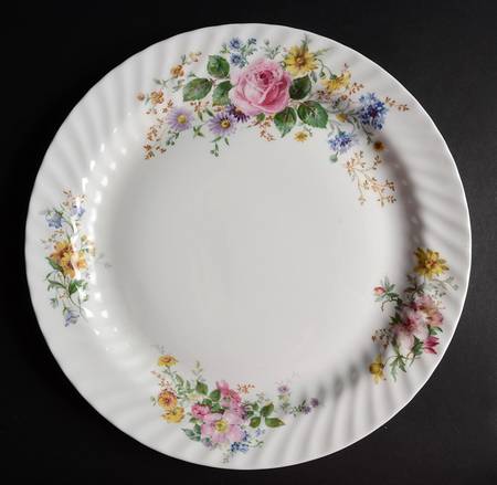 Arcadia (New, Smooth, Brown Green Backstamp) 13" Chop Plate (Round Platter)