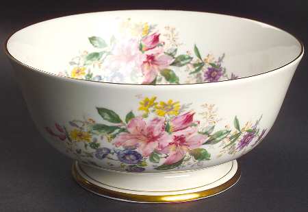 Arcadia (New, Smooth, Brown Green Backstamp) 8" Salad Serving Bowl