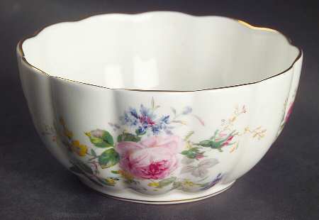 Arcadia (New, Smooth, Brown Green Backstamp) Petal Bowl