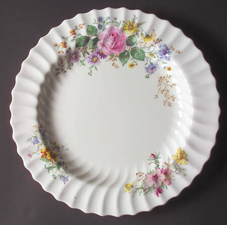 Arcadia (Older, Green Backstamp) 12" Chop Plate (Round Platter)