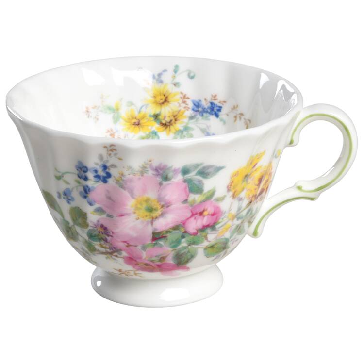 Arcadia (Older, Green Backstamp) Footed Cup