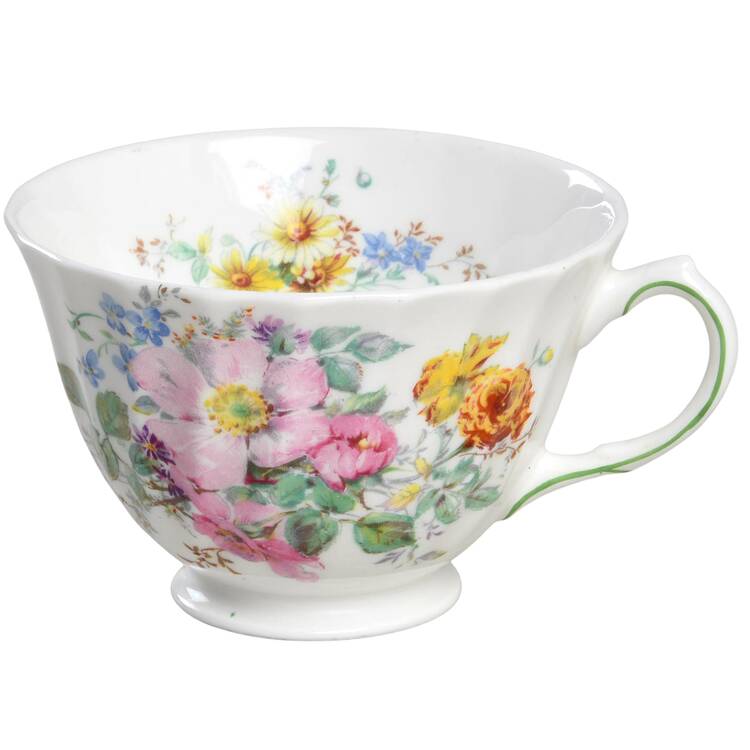 Arcadia (Older, Green Backstamp) Footed Cup