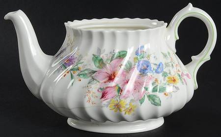 Arcadia (Older, Green Backstamp) Teapot No Lid