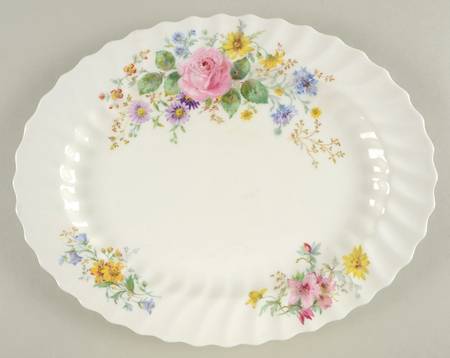 Arcadia (Older, Green Backstamp) 13" Oval Serving Platter