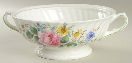Arcadia (Older, Green Backstamp) Round Vegetable No Lid