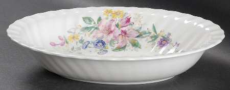 Arcadia (Older, Green Backstamp) 10" Oval Vegetable Bowl