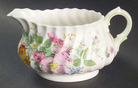 Arcadia (Older, Green Backstamp) Creamer