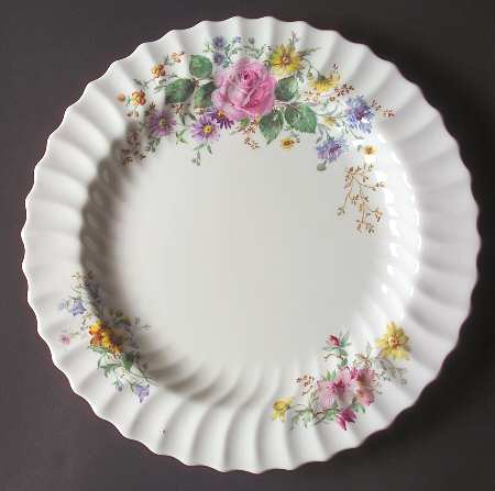 Arcadia (Older, Green Backstamp) 12" Chop Plate (Round Platter)