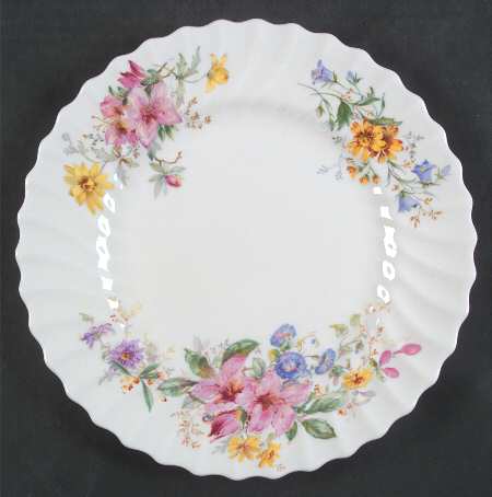 Arcadia (Older, Green Backstamp) Luncheon Plate