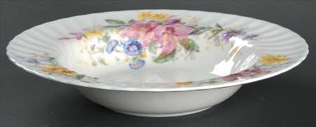 Arcadia (Older, Green Backstamp) Large Rim Soup Bowl