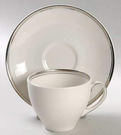 Argenta Flat Demitasse Cup & Saucer Set