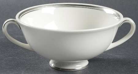 Argenta Footed Cream Soup Bowl