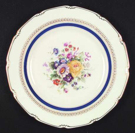Ascot Blue (Floral Center) by Royal Doulton