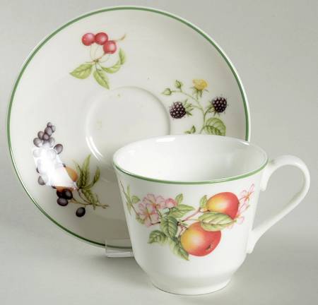 Ashberry Flat Cup & Saucer Set
