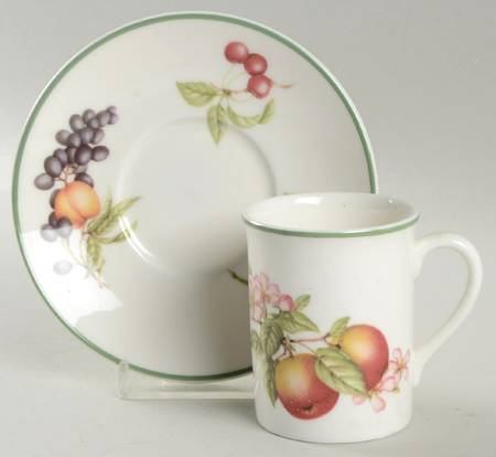 Ashberry Flat Demitasse Cup & Saucer Set