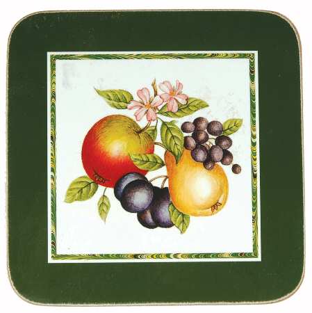 Ashberry Cork Back Square Coaster