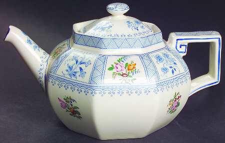 Astbury (Blue, Multicolor) Teapot & Lid