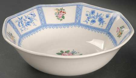 Astbury (Blue, Multicolor) 8" Round Vegetable Bowl