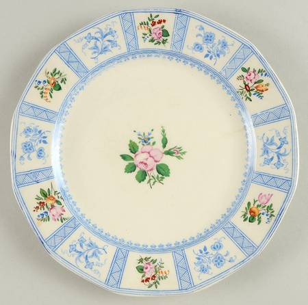 Astbury (Blue, Multicolor) Luncheon Plate