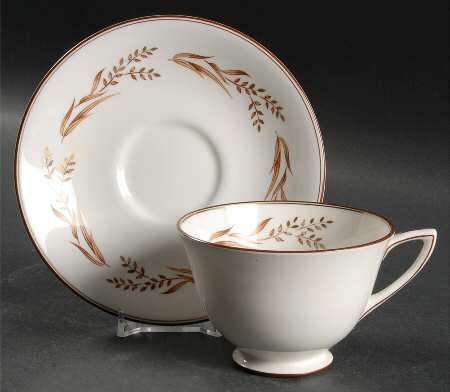 Autumn Breezes Footed Cup & Saucer Set