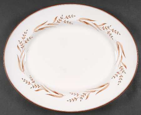 Autumn Breezes 15" Oval Serving Platter