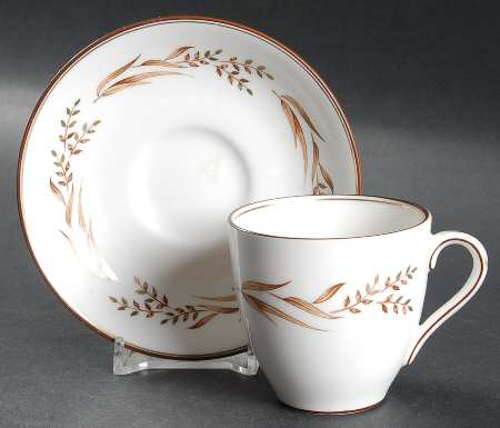 Autumn Breezes Flat Demitasse Cup & Saucer Set