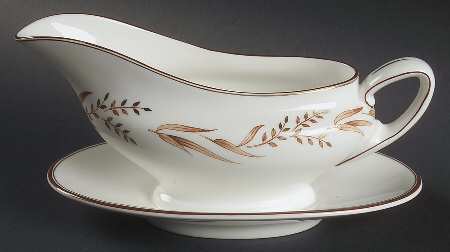 Autumn Breezes Gravy Boat with Attached Underplate