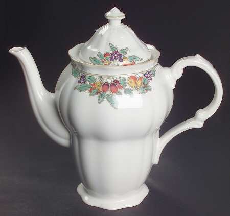 Autumn Fruits Coffee Pot & Lid