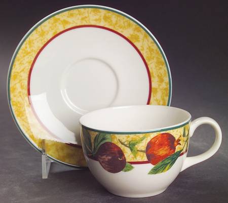 Augustine Flat Cup & Saucer Set by Royal Doulton