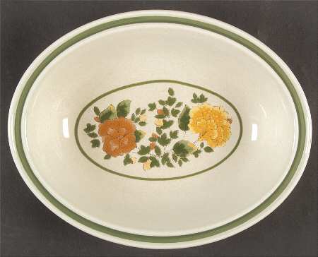 Autumn Morn 10" Oval Vegetable Bowl