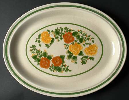 Autumn Morn 16" Oval Serving Platter