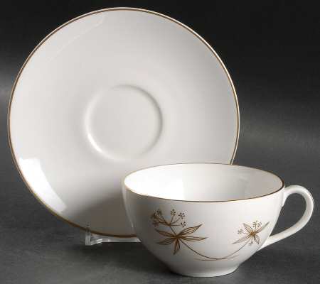 Auriel Flat Cup & Saucer Set