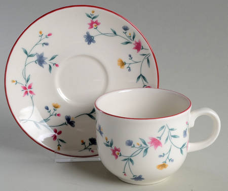 Avalon Flat Cup & Saucer Set