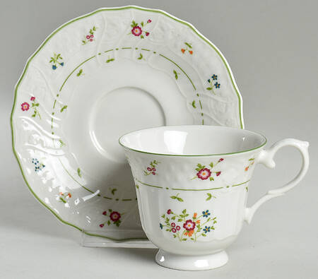 Avignon Footed Cup & Saucer Set