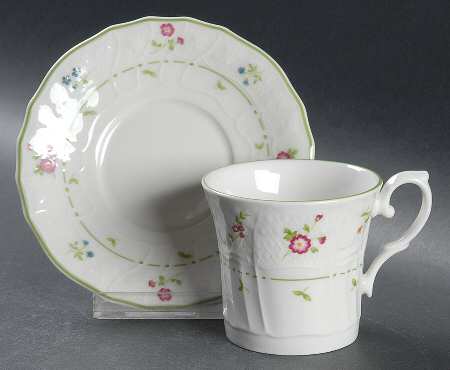 Avignon Flat Demitasse Cup & Saucer Set