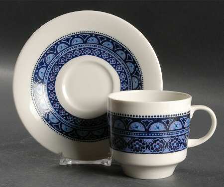 Babylon Flat Cup & Saucer Set