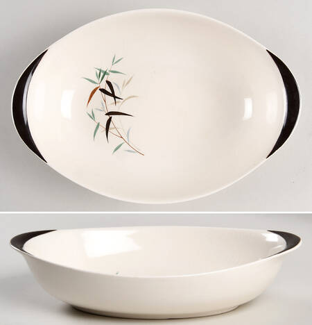 Bamboo 9" Oval Vegetable Bowl